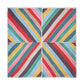 Painted Chevron Modal Square Scarf in multi