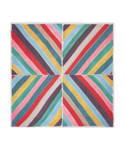 Painted Chevron Modal Square Scarf in multi