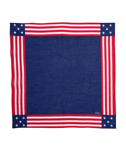 Stars and Stripes Bandana in Blue