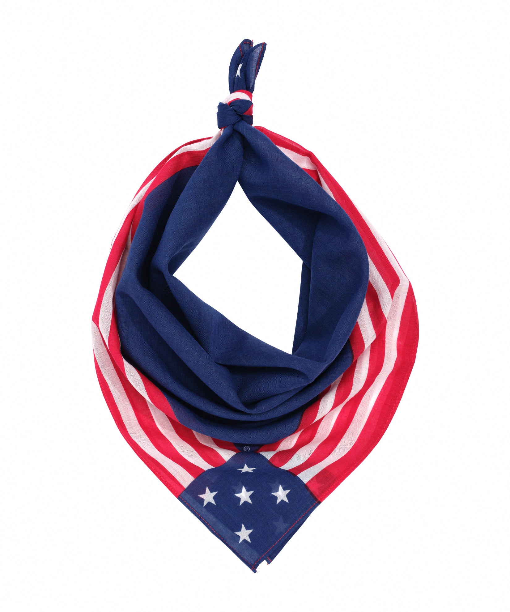 Stars and Stripes Bandana in Blue