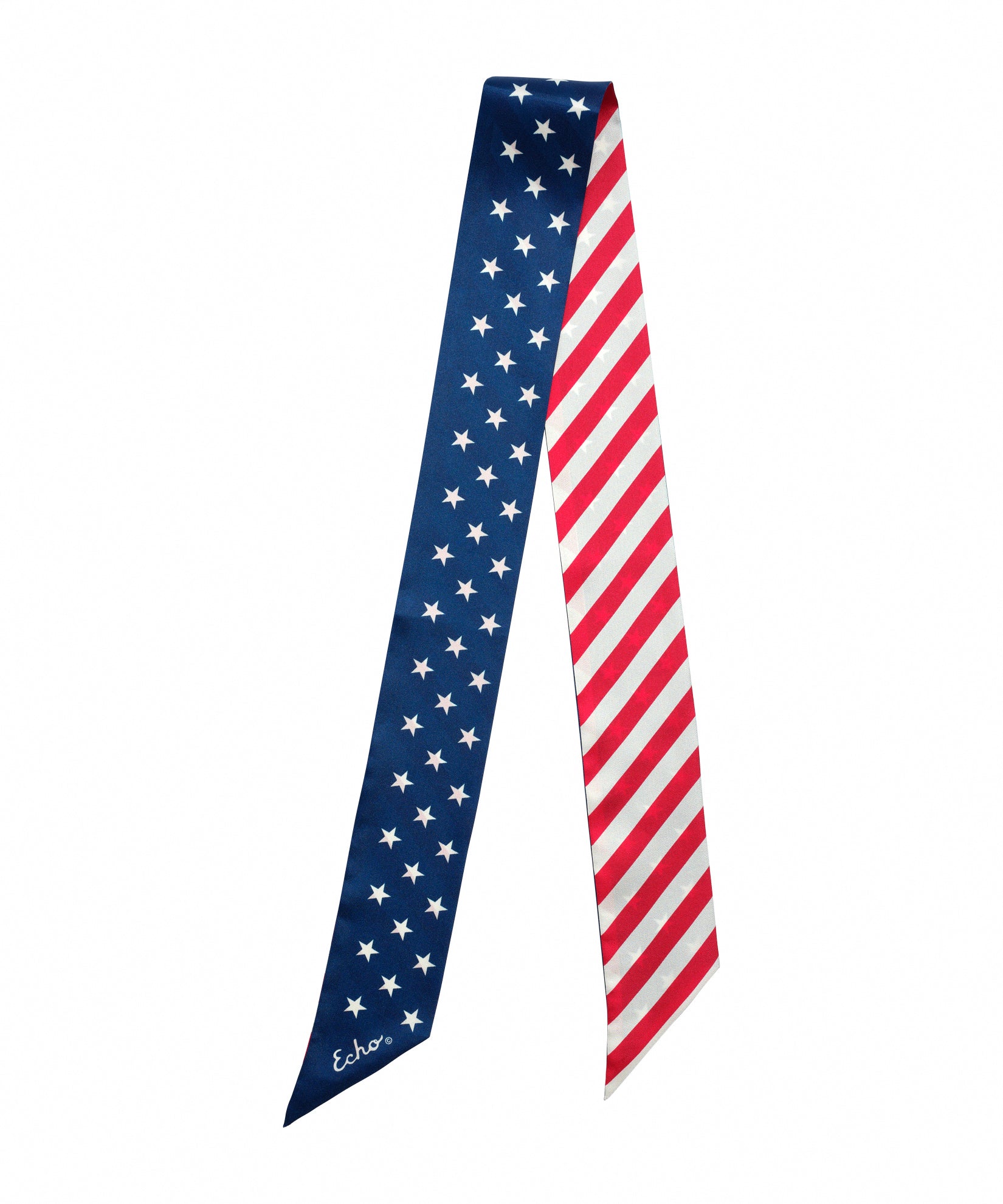 Stars And Stripes Silk Ribbon Scarf in Multi