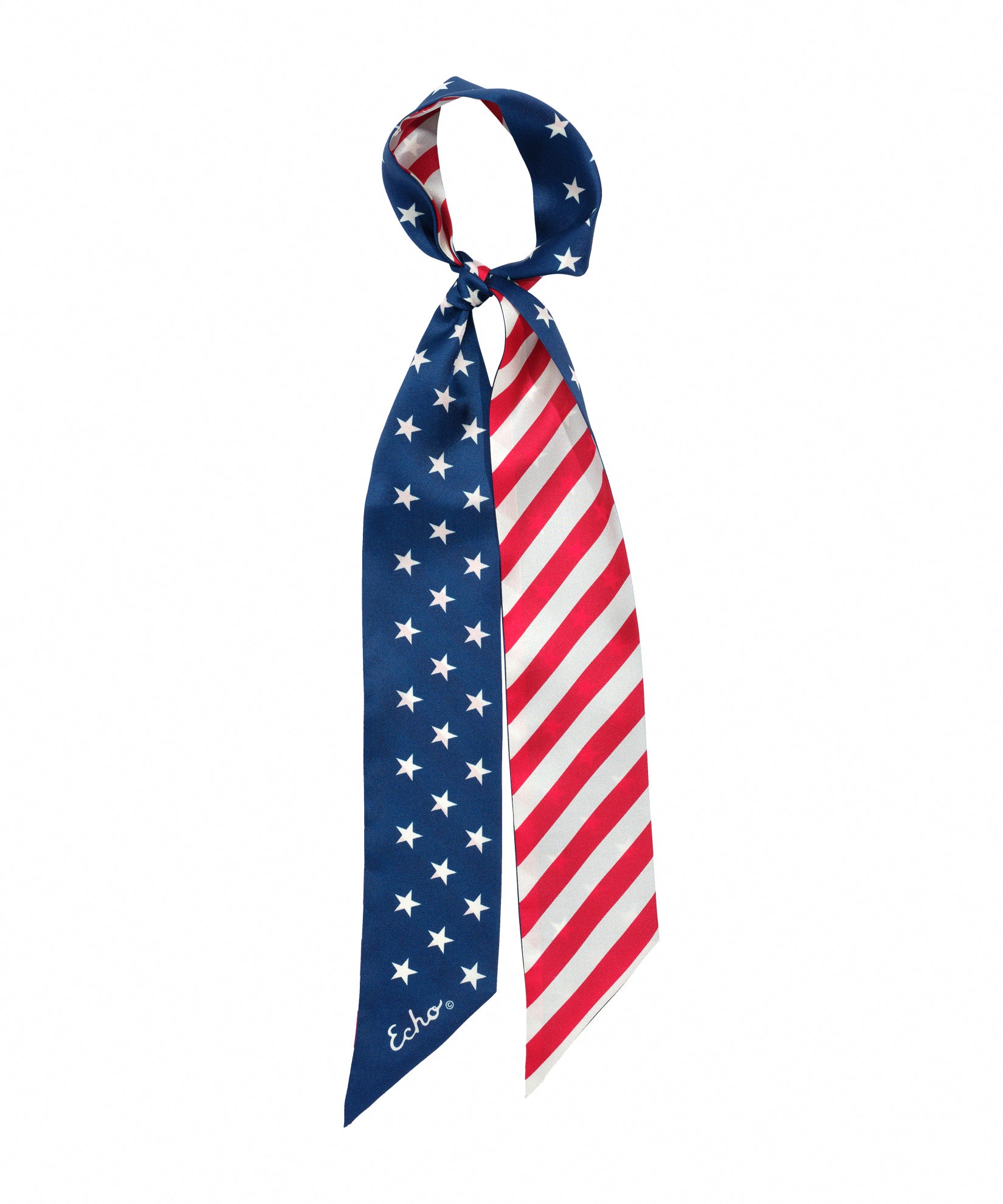 Stars And Stripes Silk Ribbon Scarf in Multi