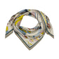 Banquet Illustration Silk Scarf in Cream