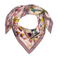 Banquet Illustration Silk Scarf in Pink