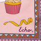 Banquet Illustration Silk Scarf in Pink