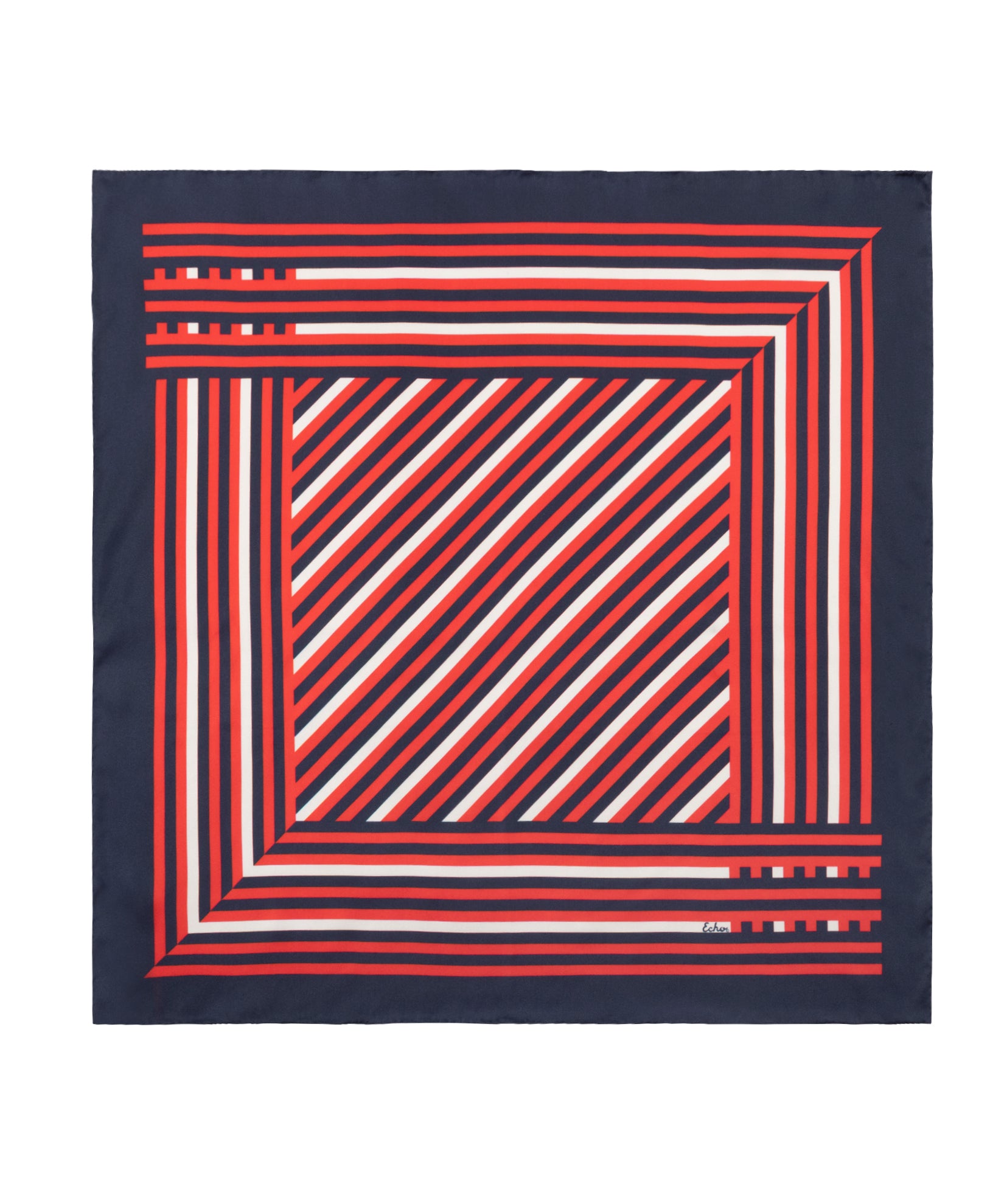 Stripes Silk Scarf in Multi