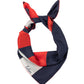Curves Silk Square in Red and Blue