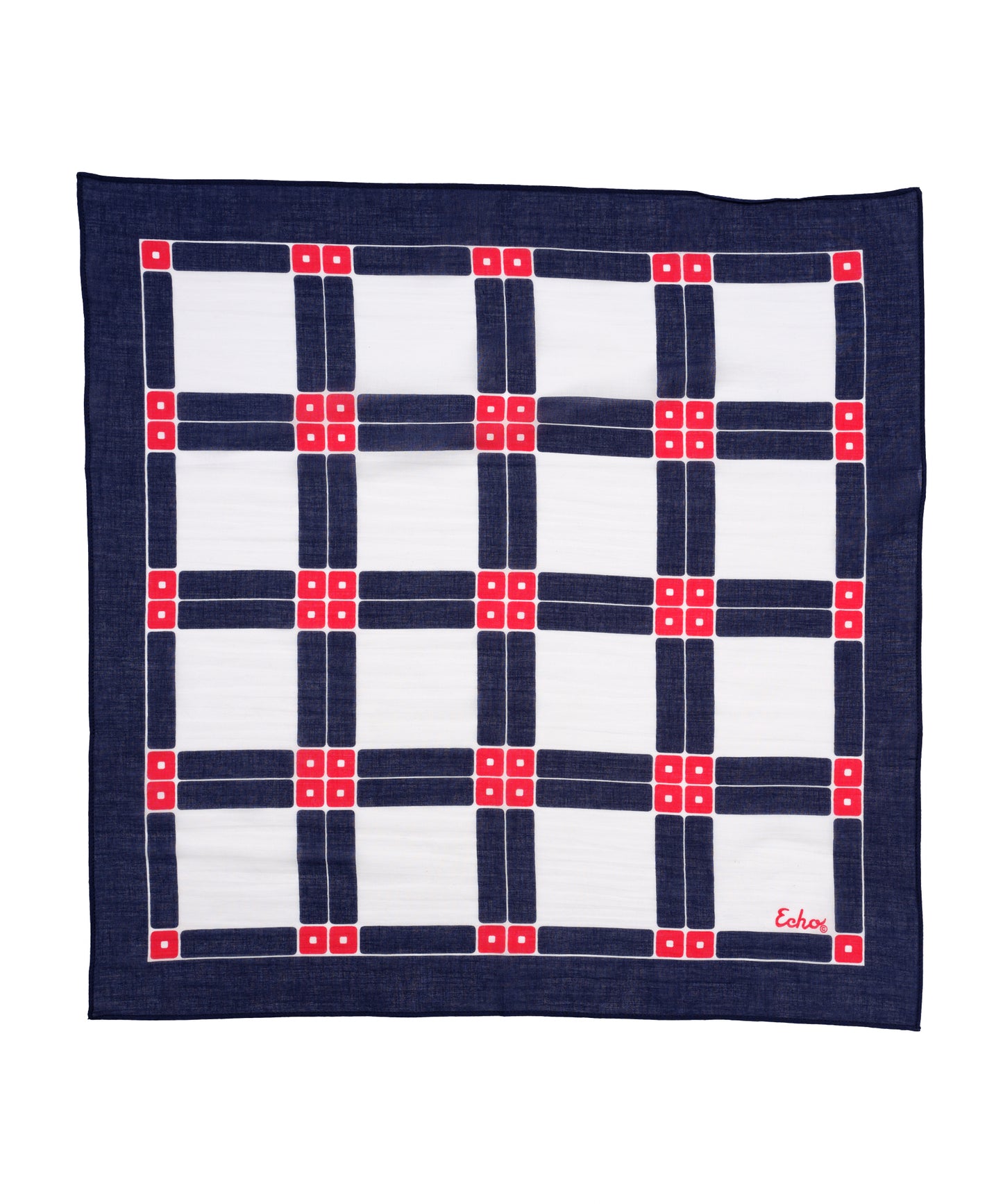 Domino Bandana in Red and Blue