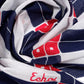 Domino Bandana in Red and Blue