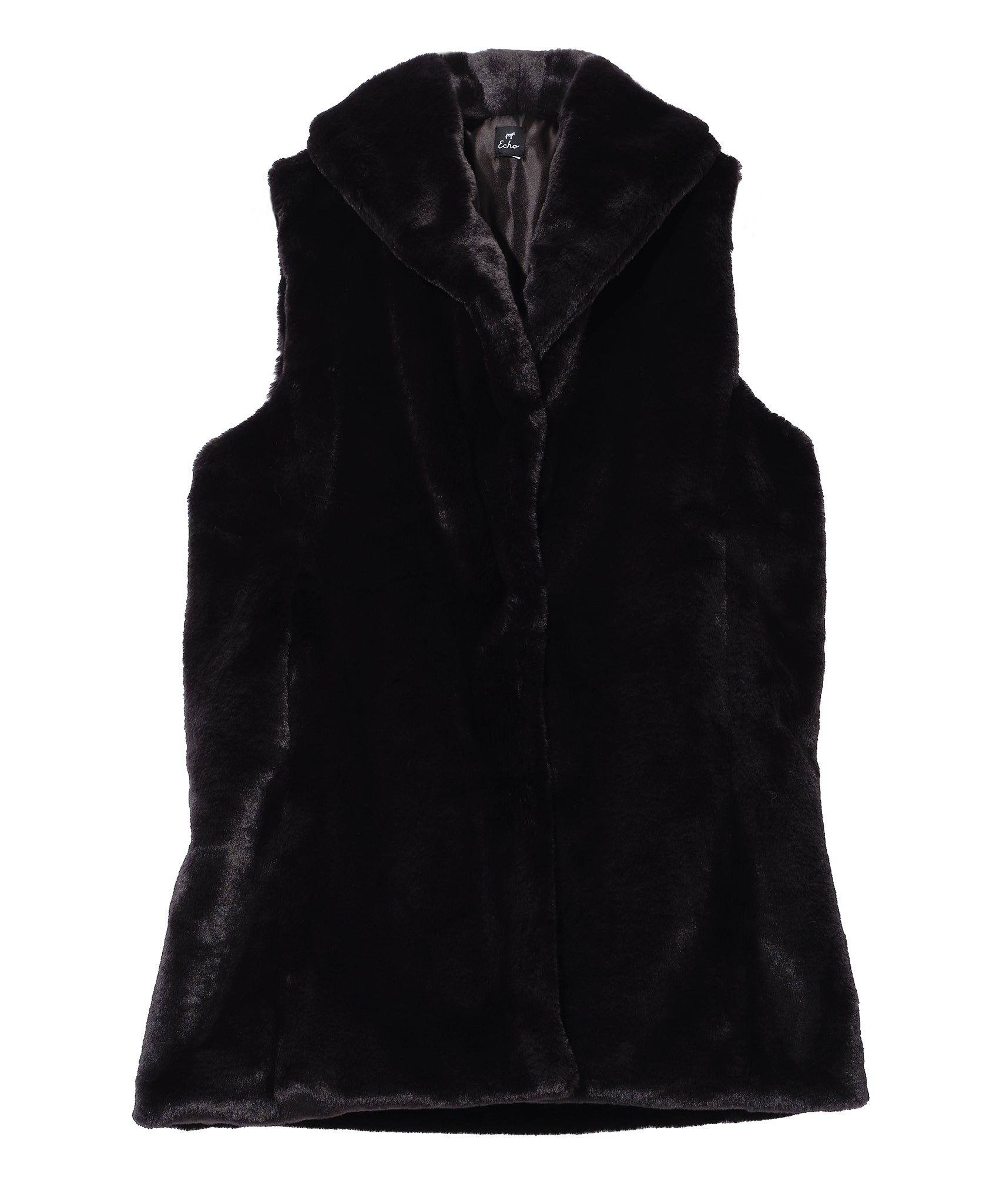 Opulent Faux Fur Cropped Vest - Ivory