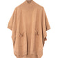 Cocoon Poncho in color Camel Heather