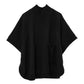 Cocoon Poncho in color black