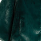 Sheared Mink Faux Fur Jacket in color bottle green