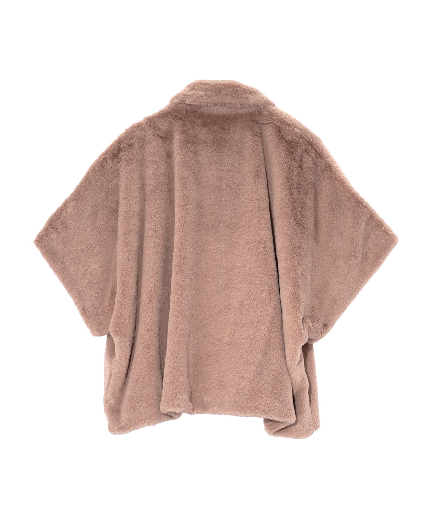 Faux Fur Cape in color cappuccino