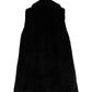 Sheared Mink Longline Vest in color black