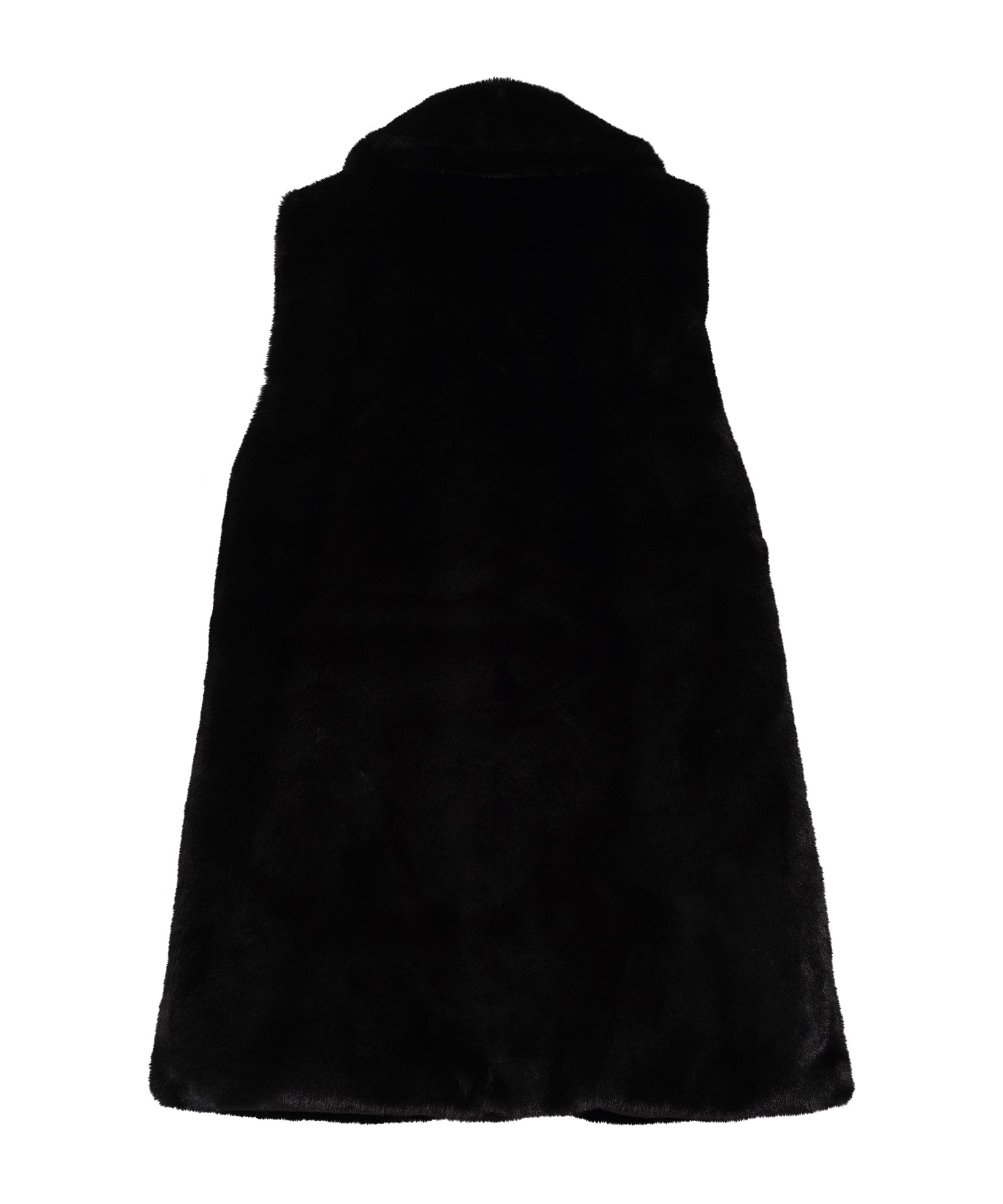 Sheared Mink Longline Vest in color black