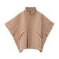 Quilted Poncho in color camel