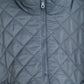Quilted Poncho in color denim blue
