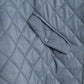 Quilted Poncho in color denim blue