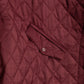 Quilted Poncho in color winter berry