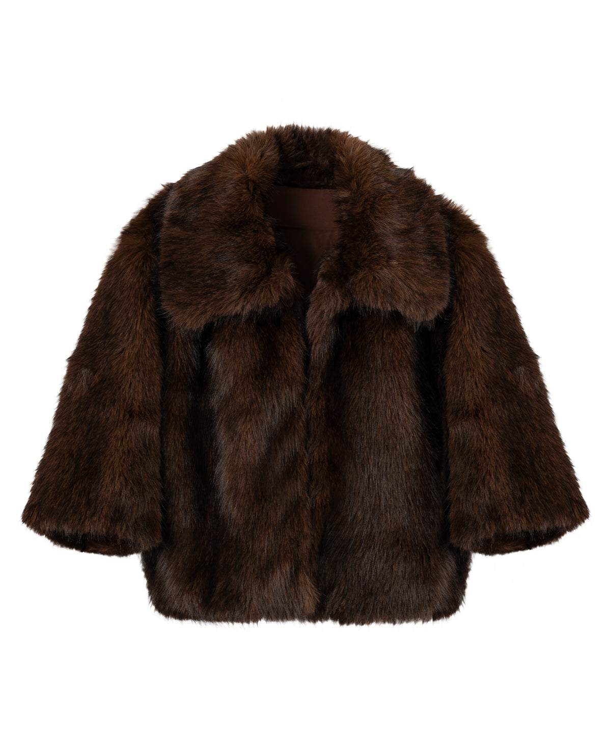 Blair Novelty Faux Fur Jacket in brown