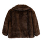 Blair Novelty Faux Fur Jacket in brown