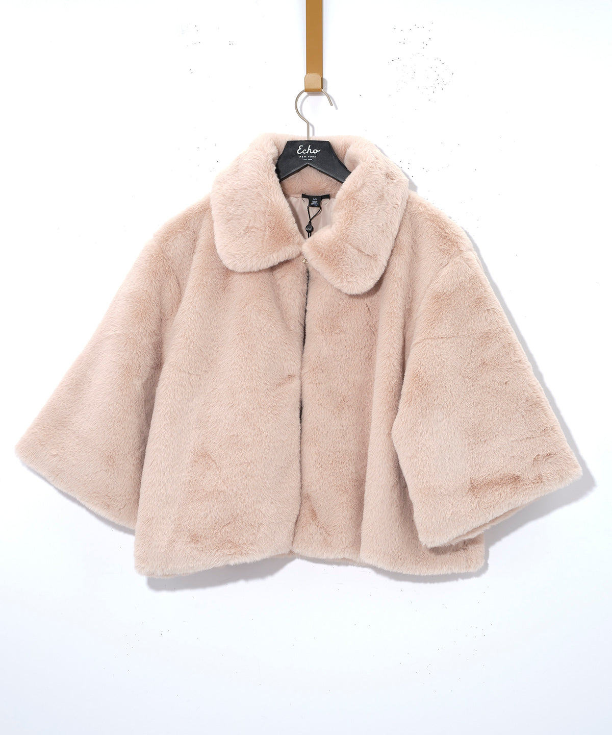 blair sheared mink faux fur jacket in taupe