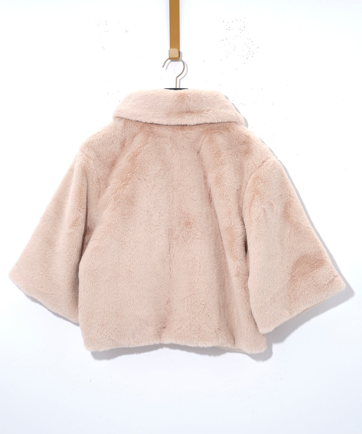 blair sheared mink faux fur jacket in taupe