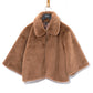 blair sheared mink faux fur jacket in chai
