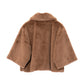 blair sheared mink faux fur jacket in chai