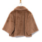 blair sheared mink faux fur jacket in chai