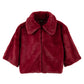 blair sheared mink faux fur jacket in winetasting