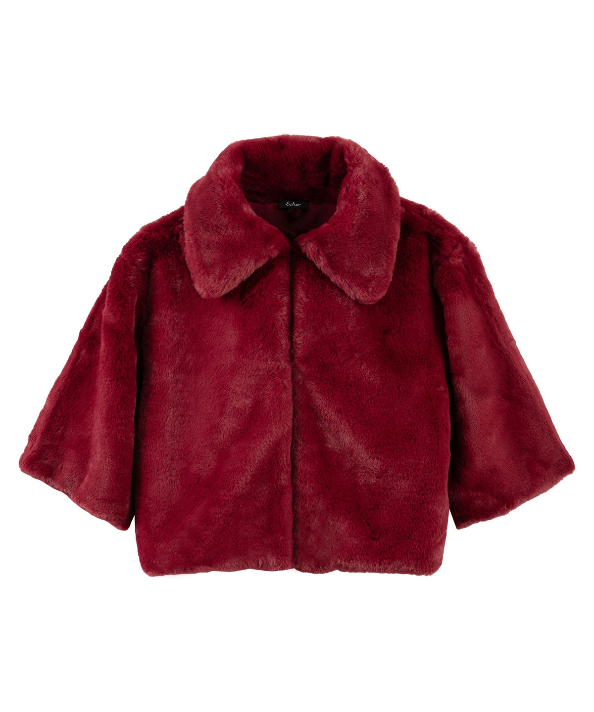 blair sheared mink faux fur jacket in winetasting