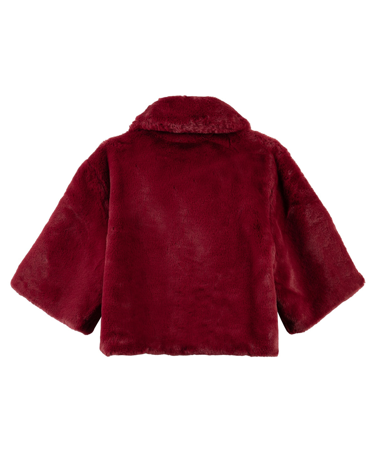 blair sheared mink faux fur jacket in winetasting