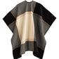 Plaid Ruana in Black