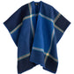 Plaid Ruana in Navy
