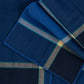 Plaid Ruana in Navy