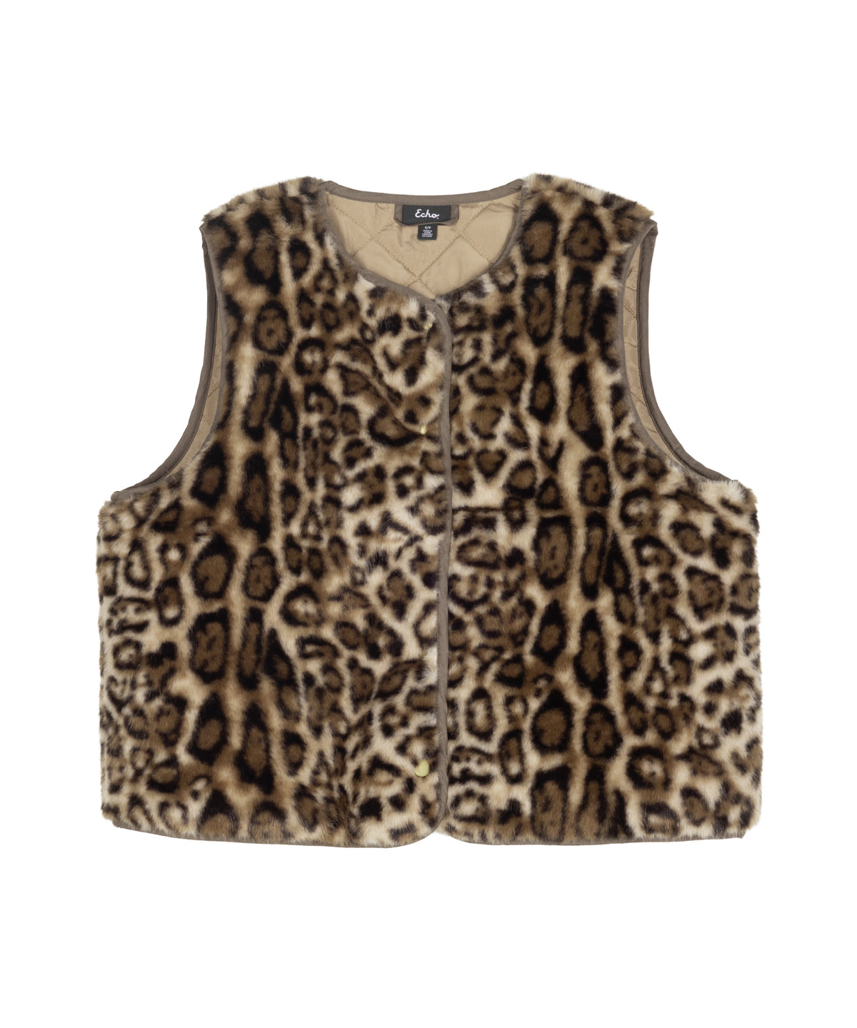 Animal Hillside Vest in Chai