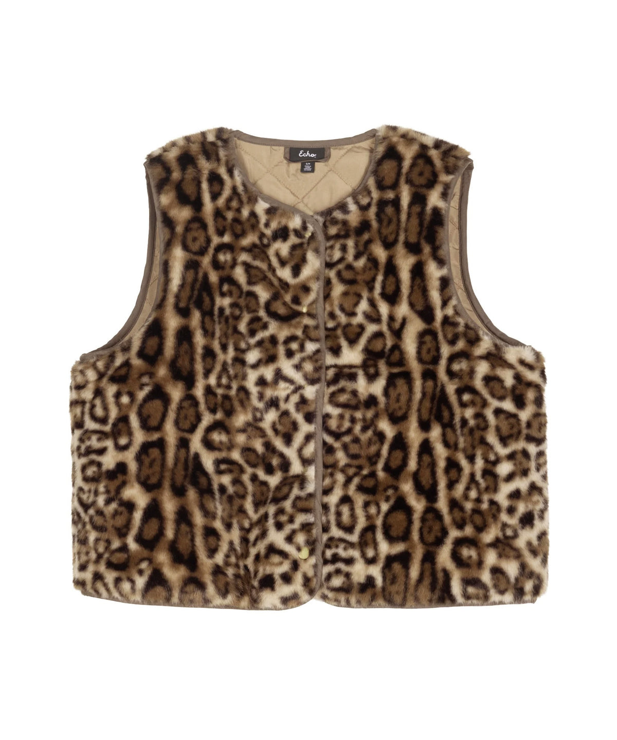 Animal Hillside Vest in Chai