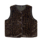 Animal Hillside Vest in Deep Olive