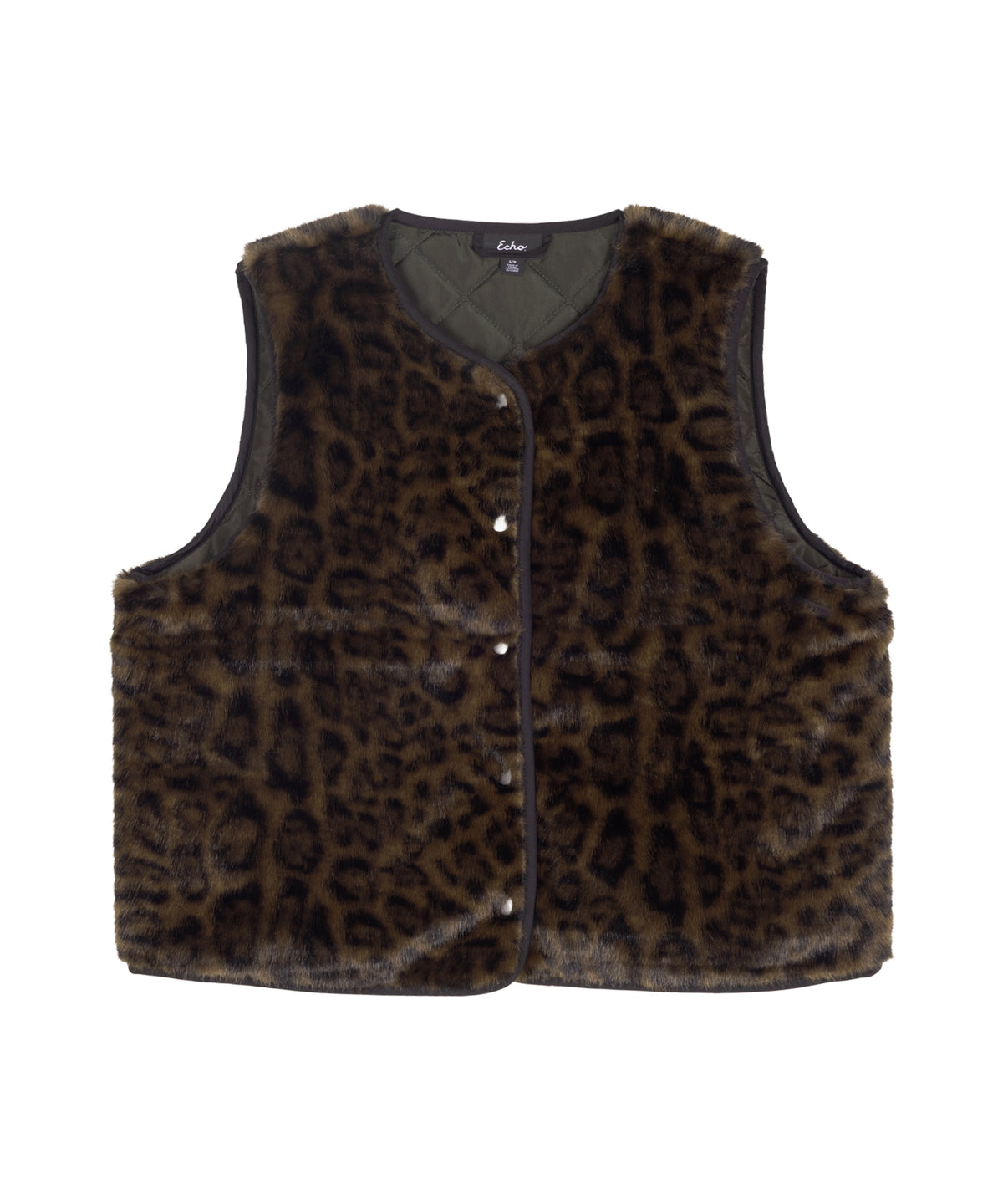 Animal Hillside Vest in Deep Olive