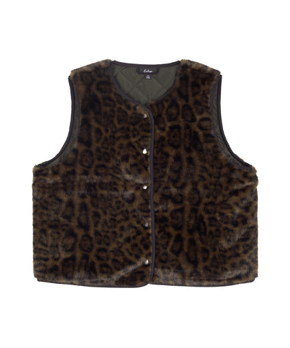 Animal Hillside Vest in Deep Olive