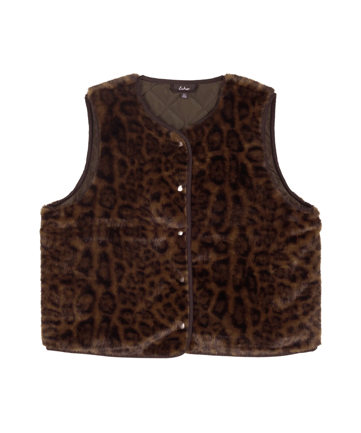 Animal Hillside Vest in Deep Olive