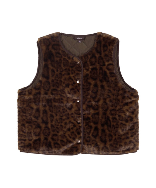 Animal Hillside Vest in Deep Olive