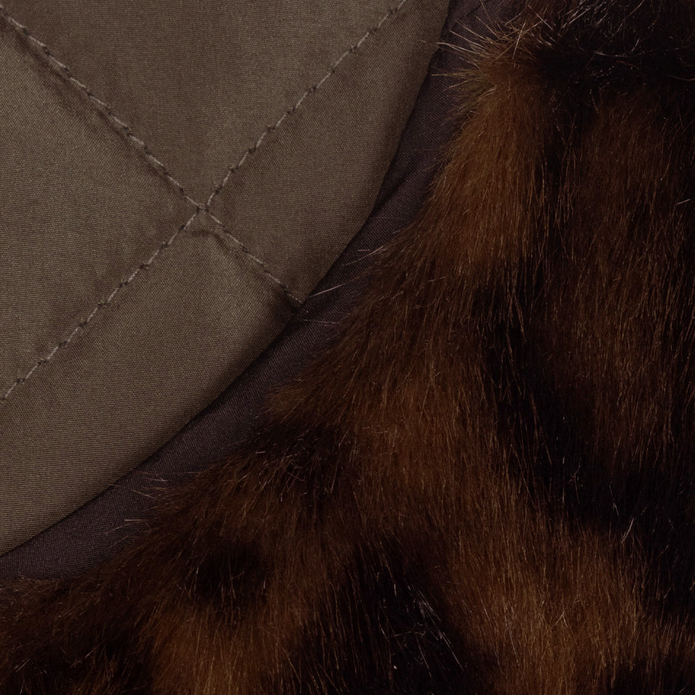 Animal Hillside Vest in Deep Olive