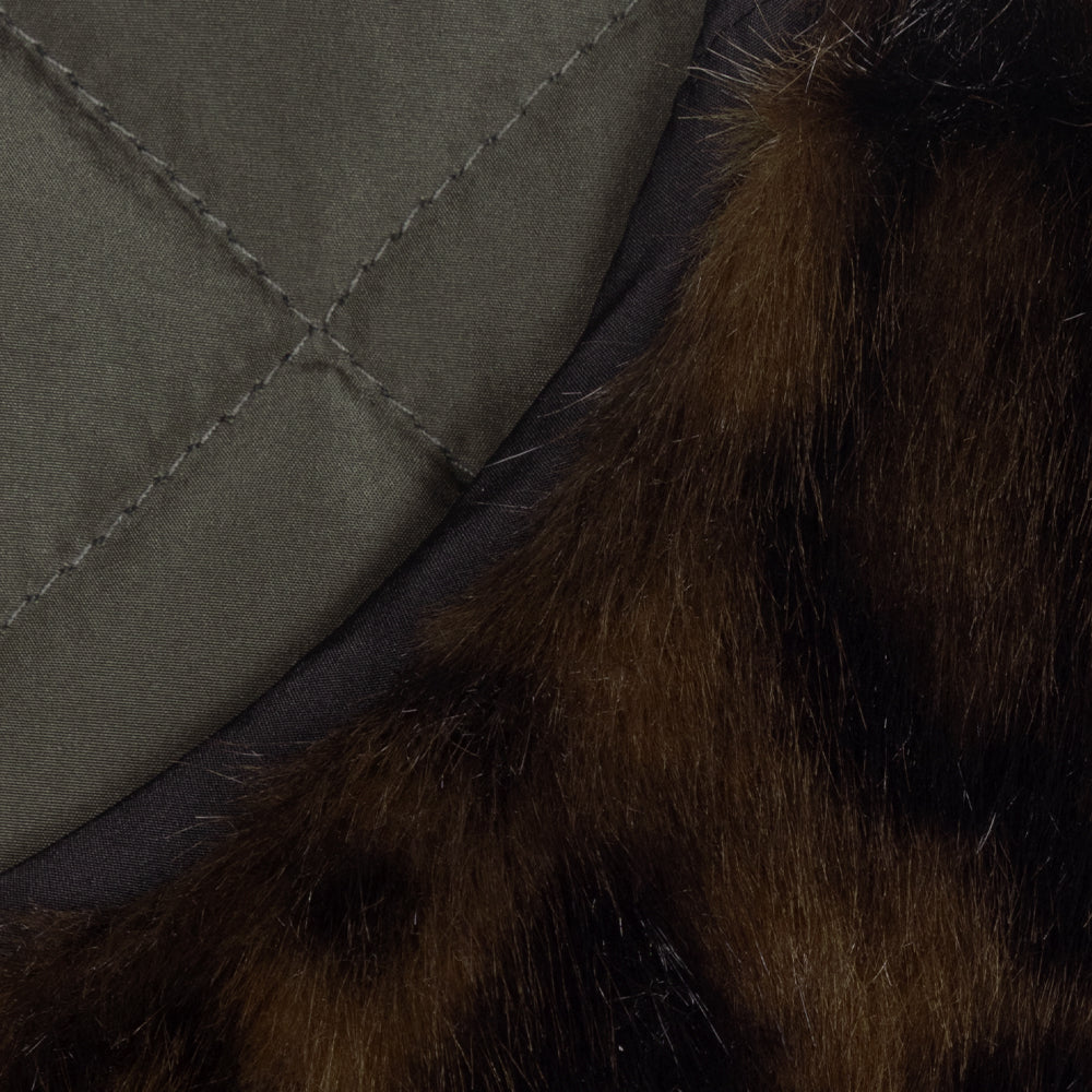 Animal Hillside Vest in Deep Olive