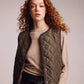 Animal Hillside Vest in Deep Olive