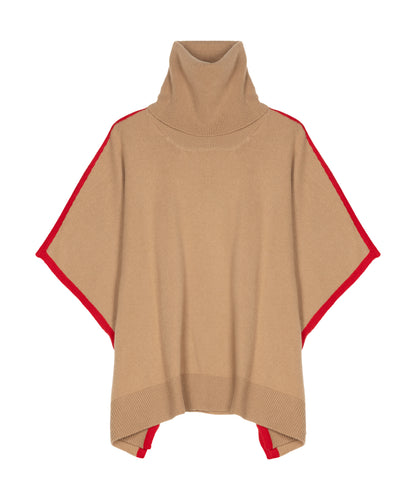 Cozy Cowl Pullover in camel heather