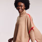 Cozy Cowl Pullover in camel heather