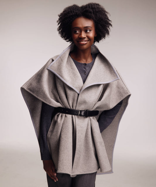 Collar Ruana in grey